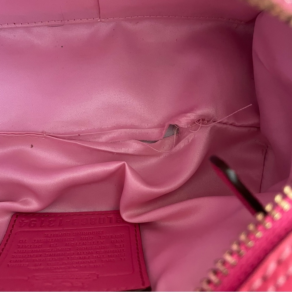 Coach Pink and White Mini Bag - Picture 14 of 16
